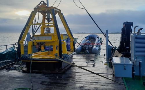 Geotechnische Baugrunderkundung für Windader West: G.E.O.S. untersucht Bohrkerne aus dem Wattenmeer für Netzanbindungsysteme