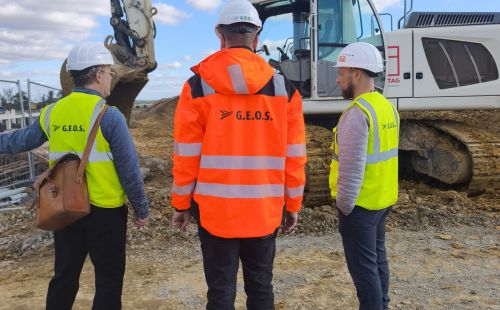 Netzausbau erleben - Vor-Ort beim SuedOstLink: G.E.O.S. besucht Kabelabschnittsstation und Rohrvortrieb