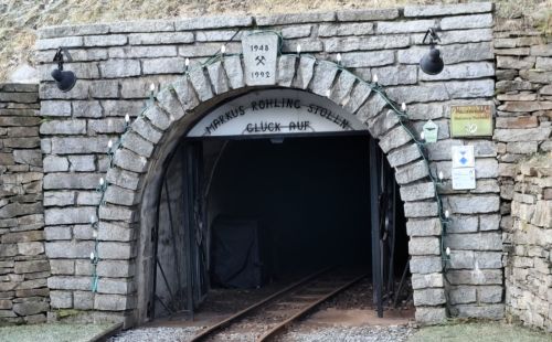 Teamtag der G.E.O.S.-Abteilung Modellierung/Risikoanalyse im Markus-Röhling-Stolln mit Wanderung und Bergwerksführung