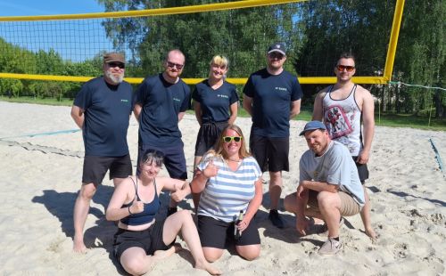 G.E.O.S. nahm beim 18. Berggeister-Volleyballturnier in Freiberg mit zwei Teams teil