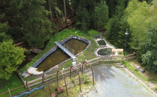G.E.O.S. nahm am St. Christoph Stolln in Breitenbrunn eine Demonstrationsanlage zur naturbasierten Reinigung von Bergbauwässern in Betrieb