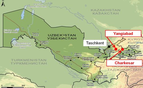 Sanierung ehemaliger Uranerzbergbaustandorte in Usbekistan durch G.E.O.S. / WISUTEC