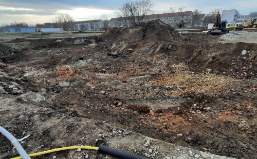 G.E.O.S. begleitet Gründung des Neubaus für das Landesamt für Verbraucherschutz in Halle: Baugrundbewertung und CMC-Säulen