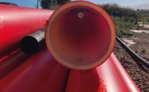 Netzausbau erleben - Vor-Ort beim SuedOstLink: G.E.O.S. besucht Kabelabschnittsstation und Rohrvortrieb