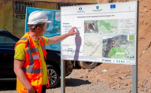 Sanierung ehemaliger Uranerzbergbaustandorte in Usbekistan durch G.E.O.S. / WISUTEC