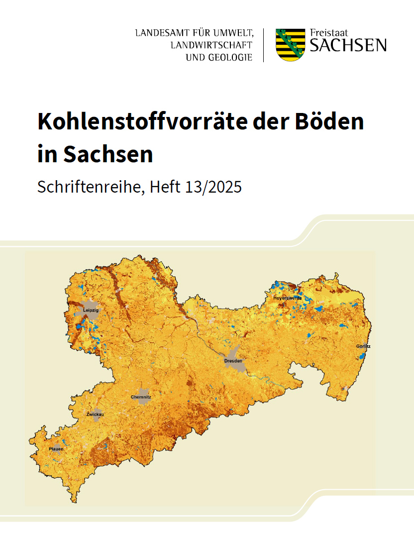 Kohlenstoffvorräte der Böden in Sachsen